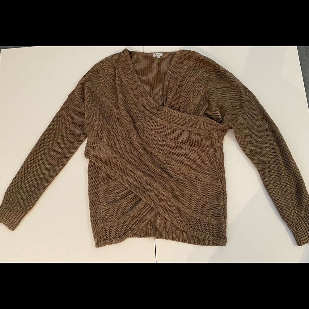 WRAP-OVER SWEATER SIZE M
